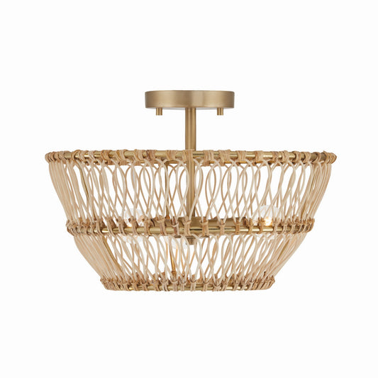 Santos 3 Light Semi Flush Mount