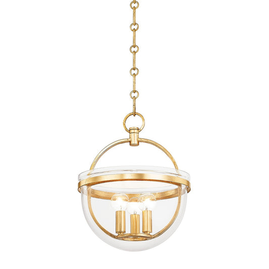 Mandy Pendant in Vintage Gold Leaf