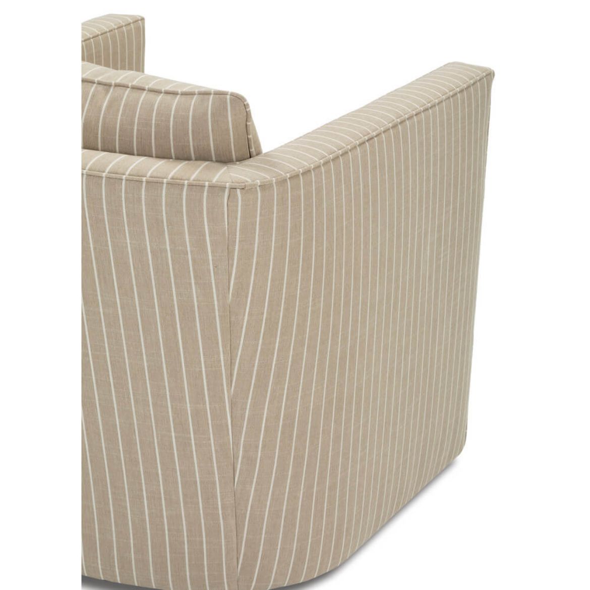 Mark Tan Stripe Swivel Chair