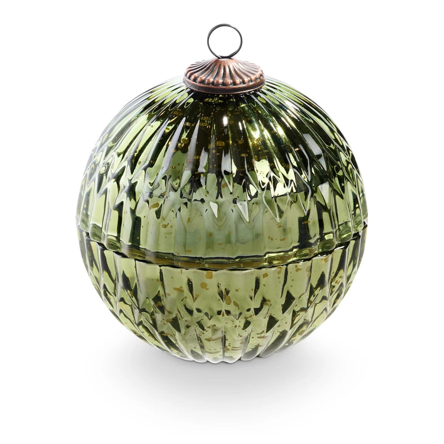 Mercury Glass Ornament Candle