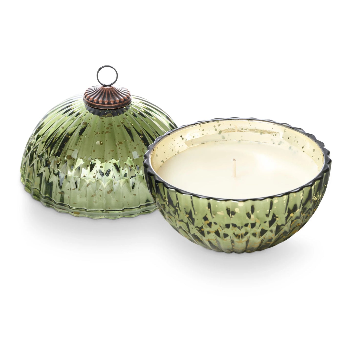 Mercury Glass Ornament Candle