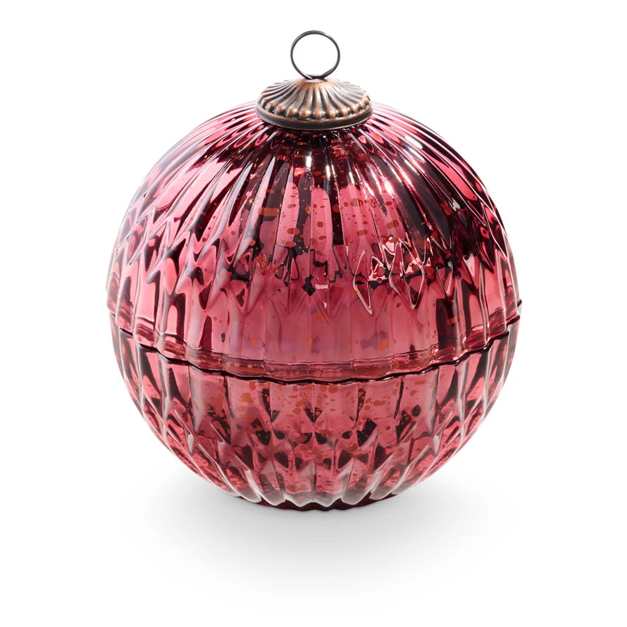 Mercury Glass Ornament Candle
