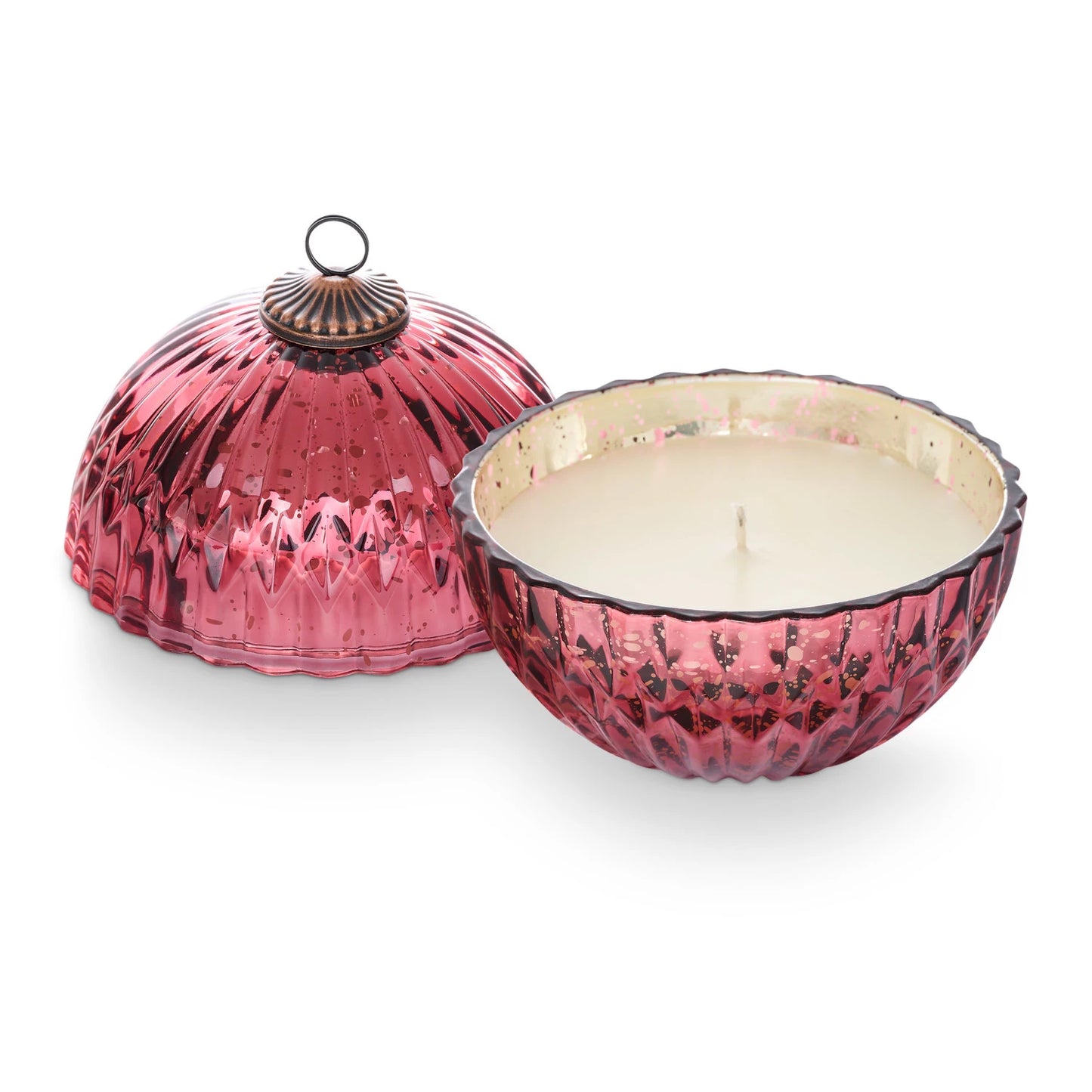 Mercury Glass Ornament Candle