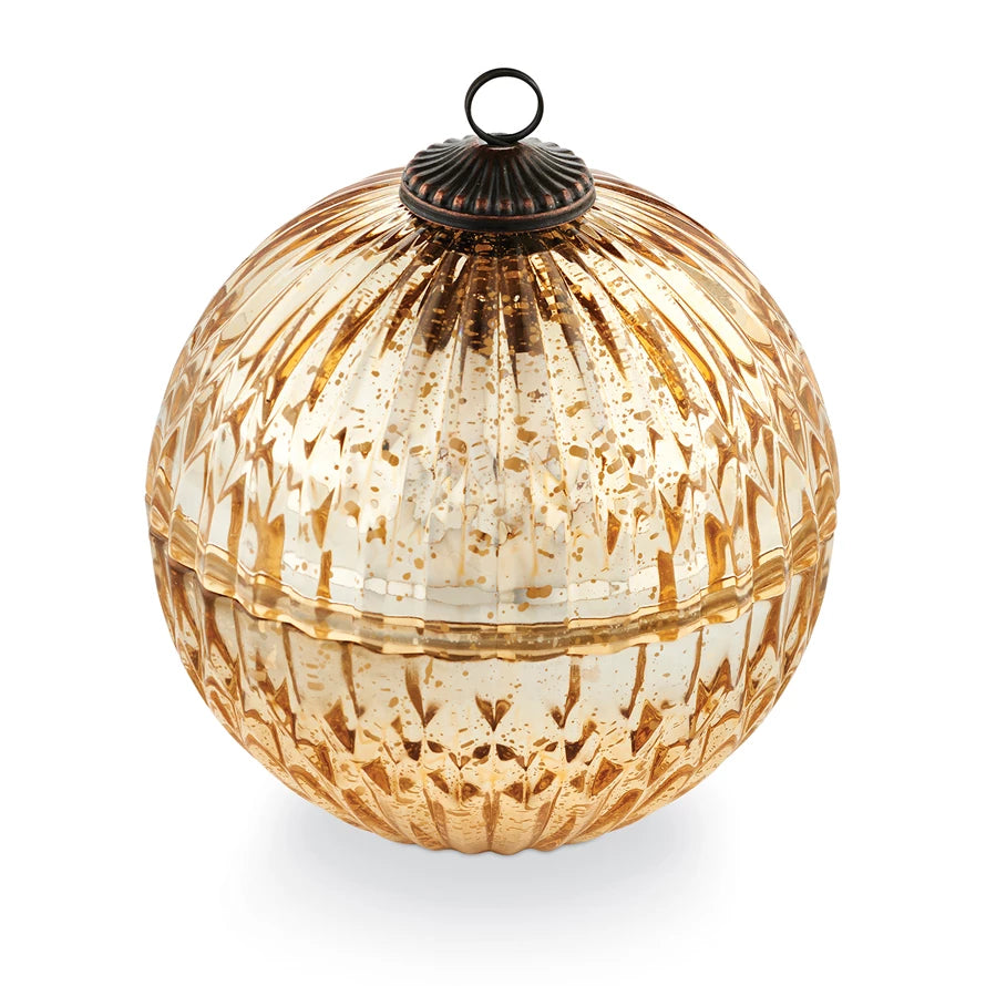 Mercury Glass Ornament Candle