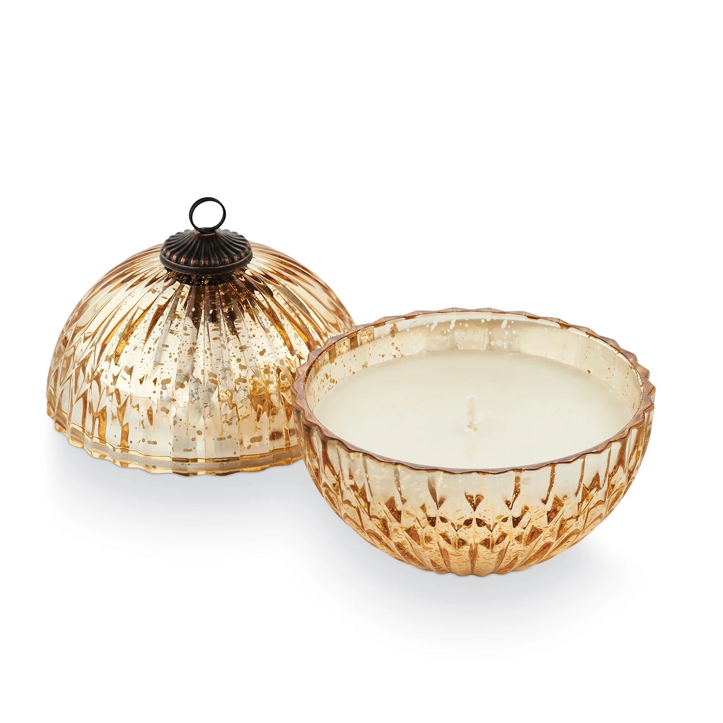 Mercury Glass Ornament Candle