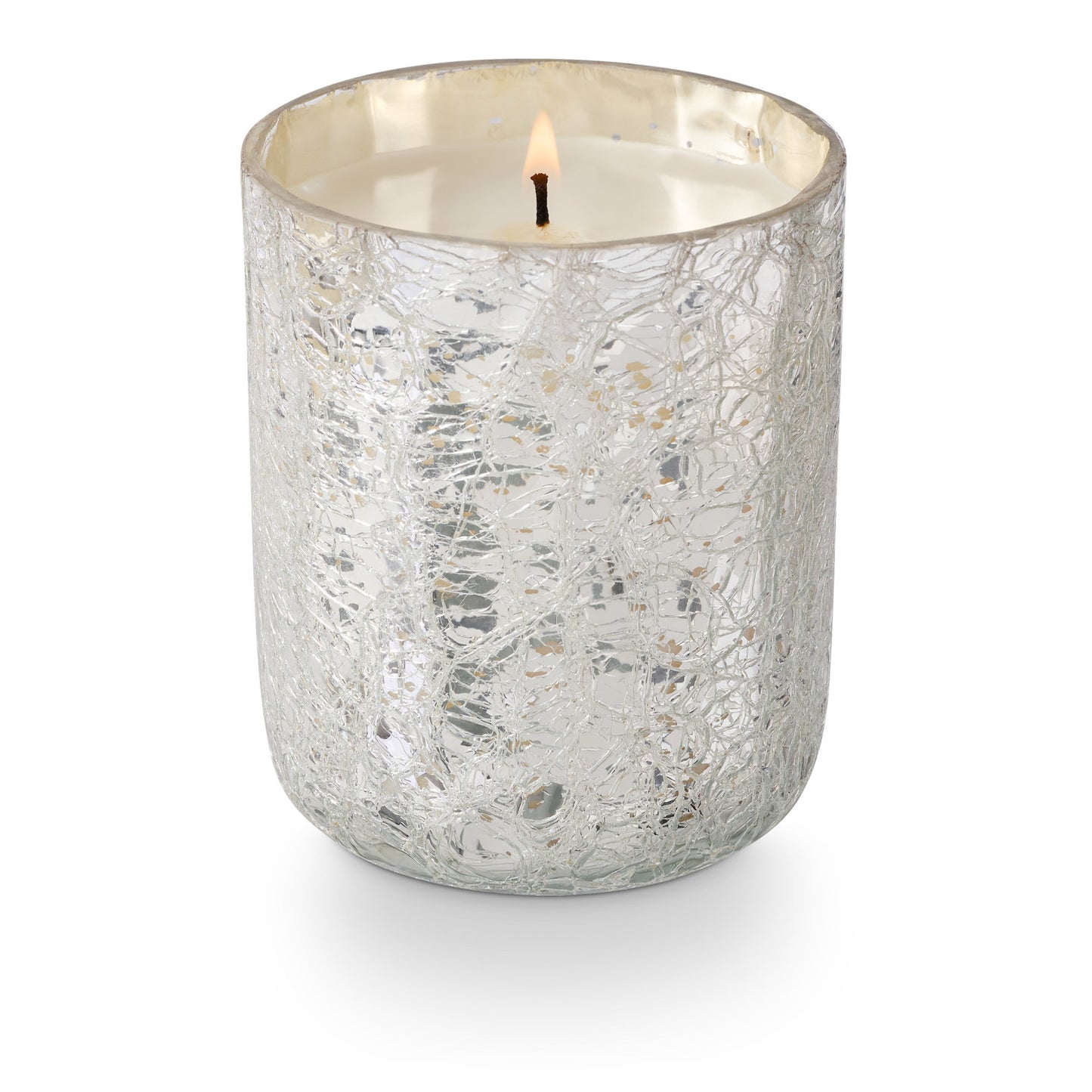 Boxed Crackle Glass Candle