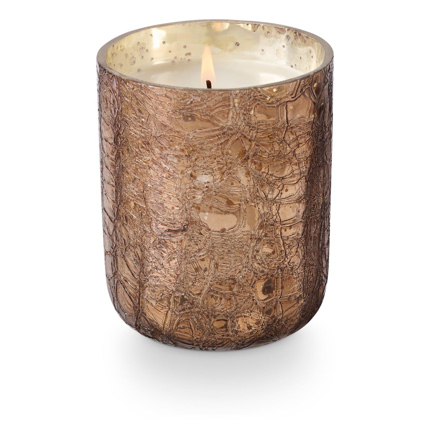 Boxed Crackle Glass Candle
