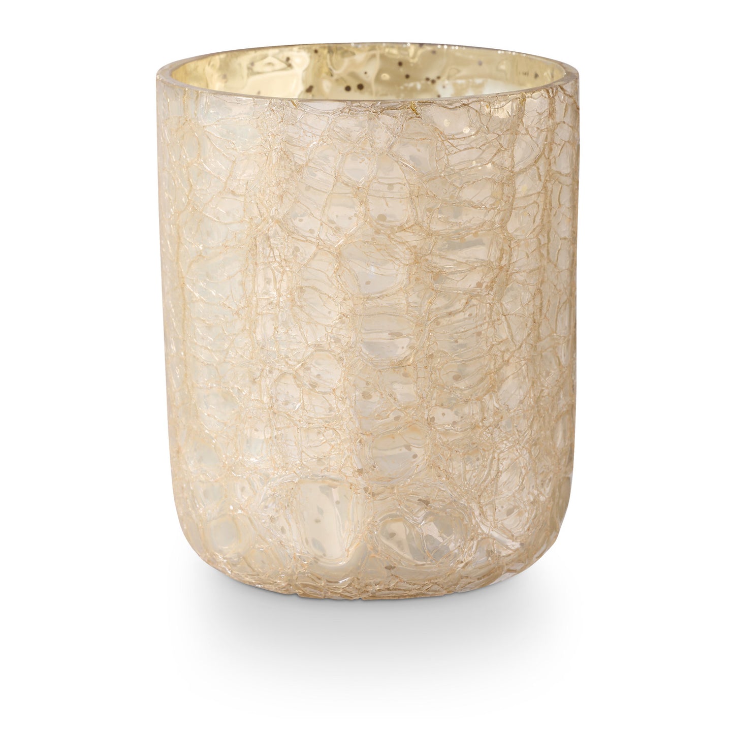 Boxed Crackle Glass Candle