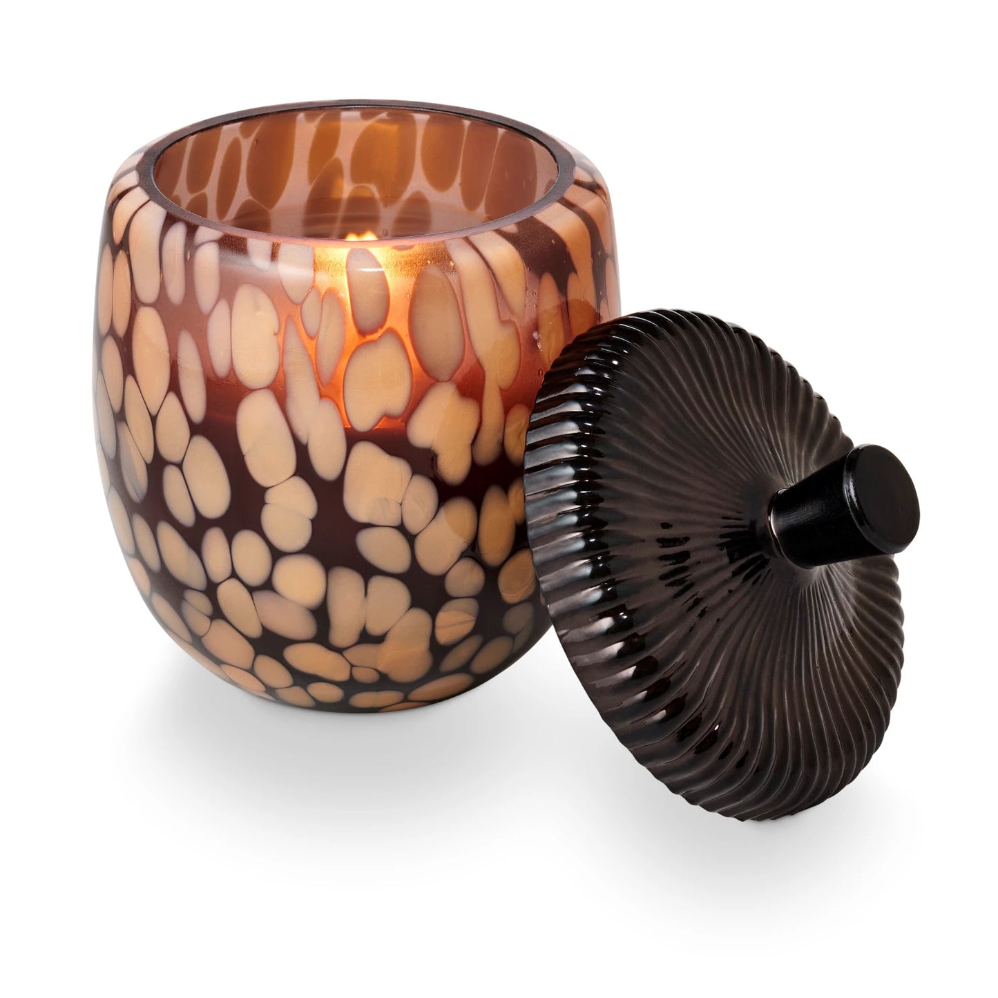 Glass Acorn Candle