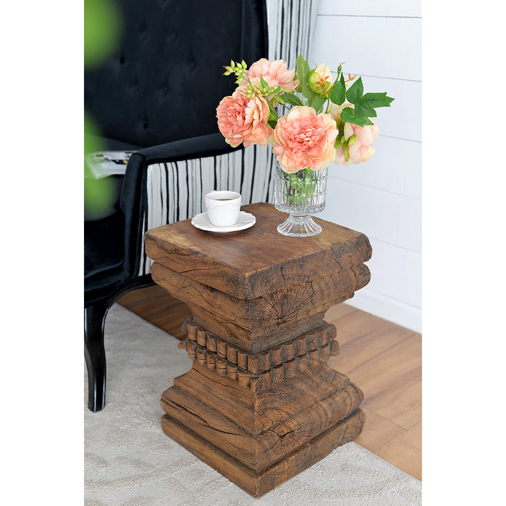 Carved Organic Stool
