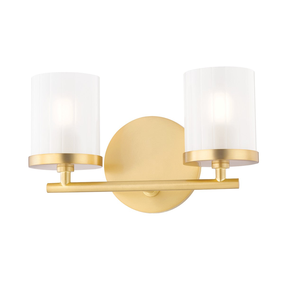 Riley Vanity Light in Aged Brass