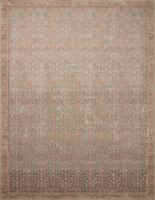 Aubrey Terracotta / Blue Rug
