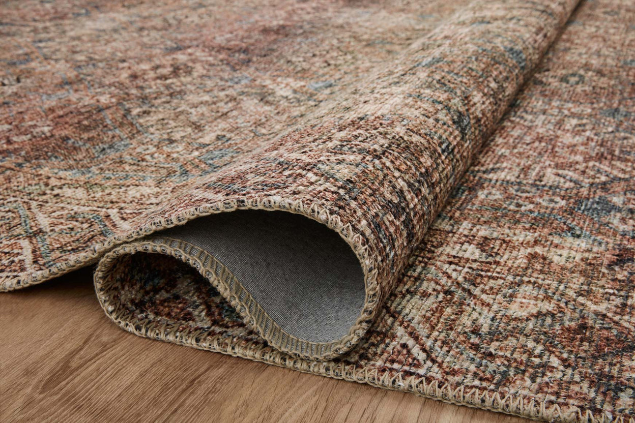 Billie Aqua / Rust Rug