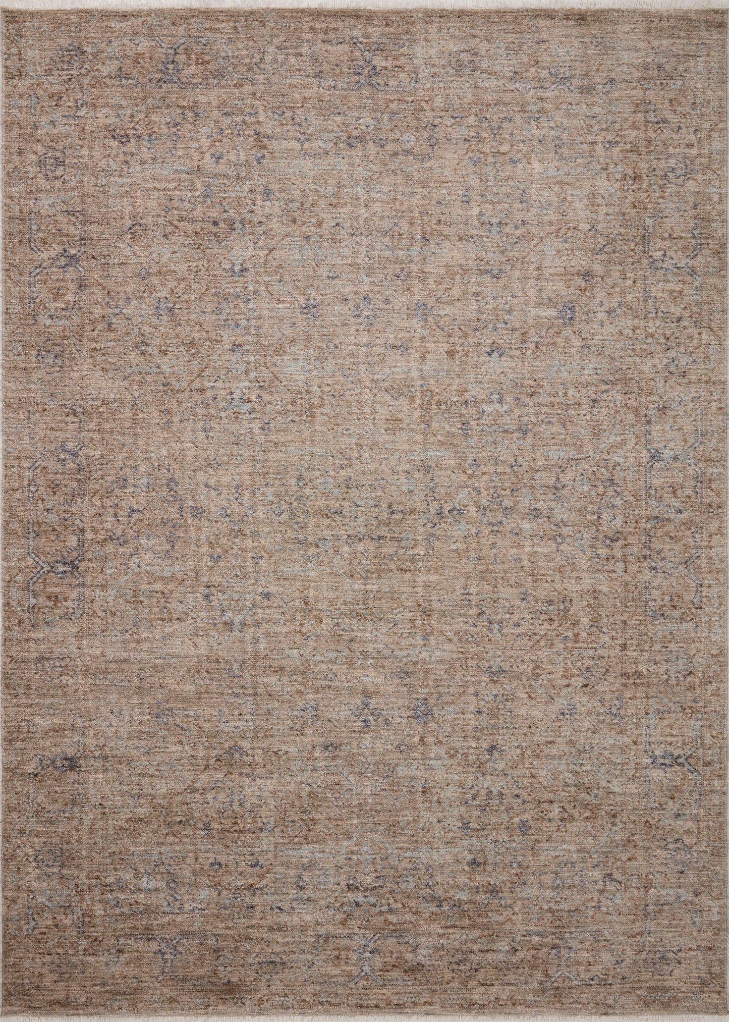 Blake Taupe / Blue Rug