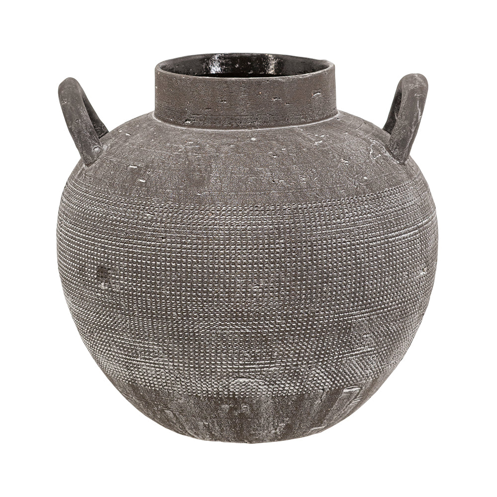 Charcoal Two Handled Vase