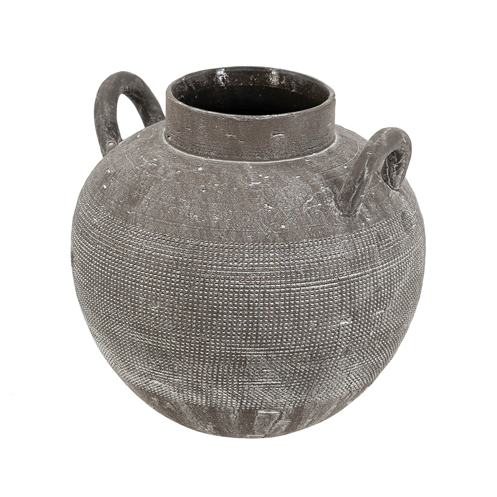 Charcoal Two Handled Vase
