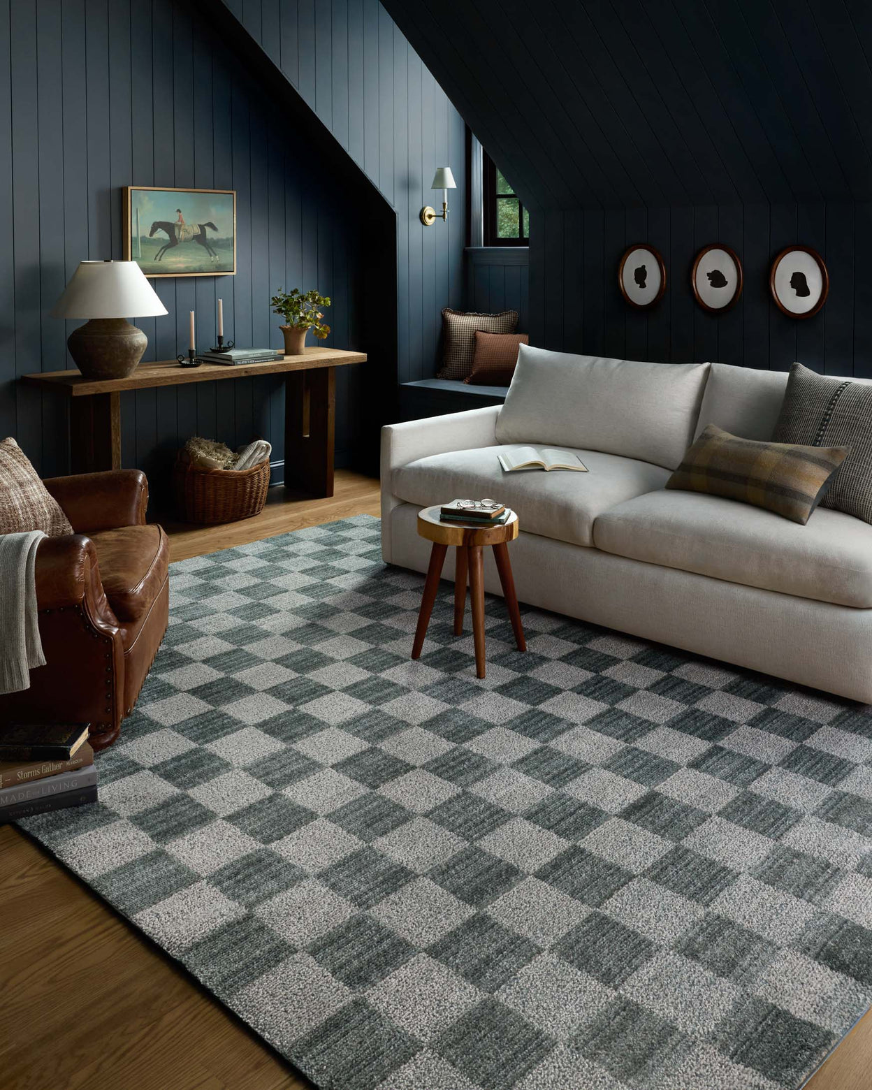 Calvin Rug Blue/Ivory