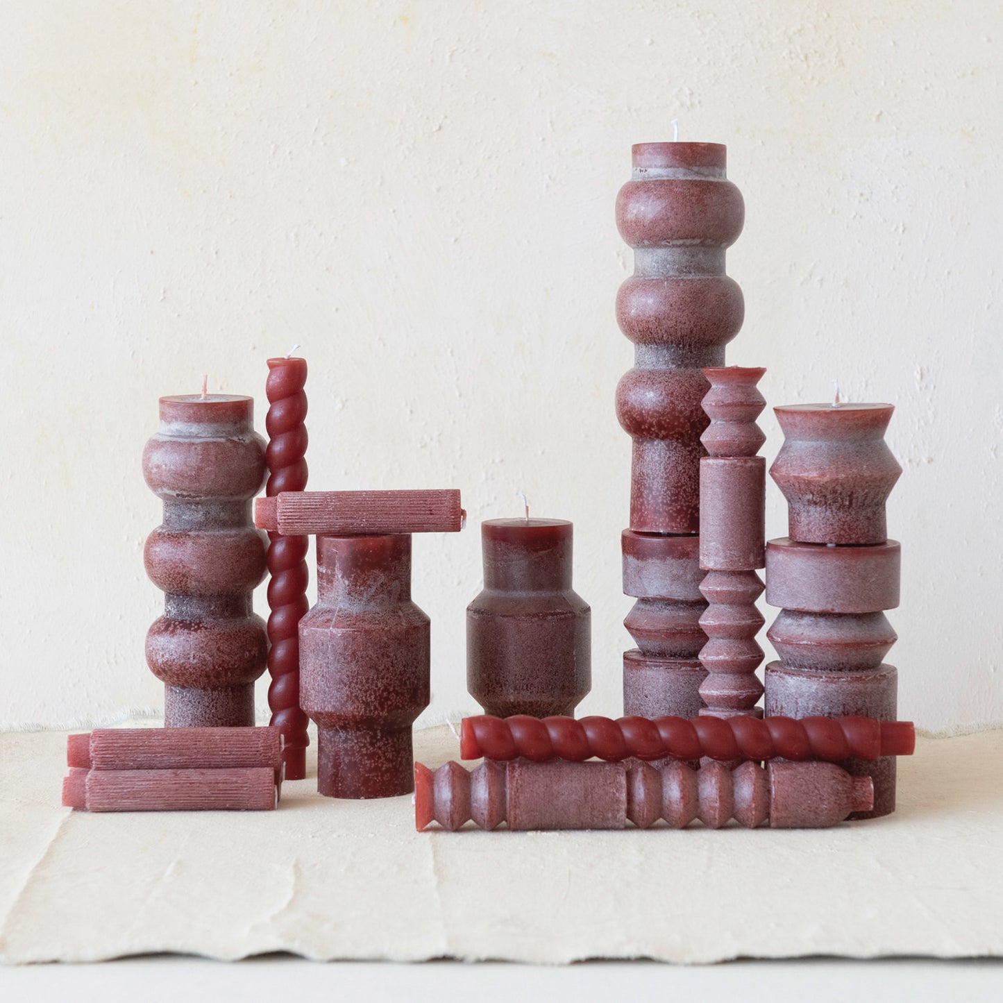 Cranberry Large Totem Pillar Candle