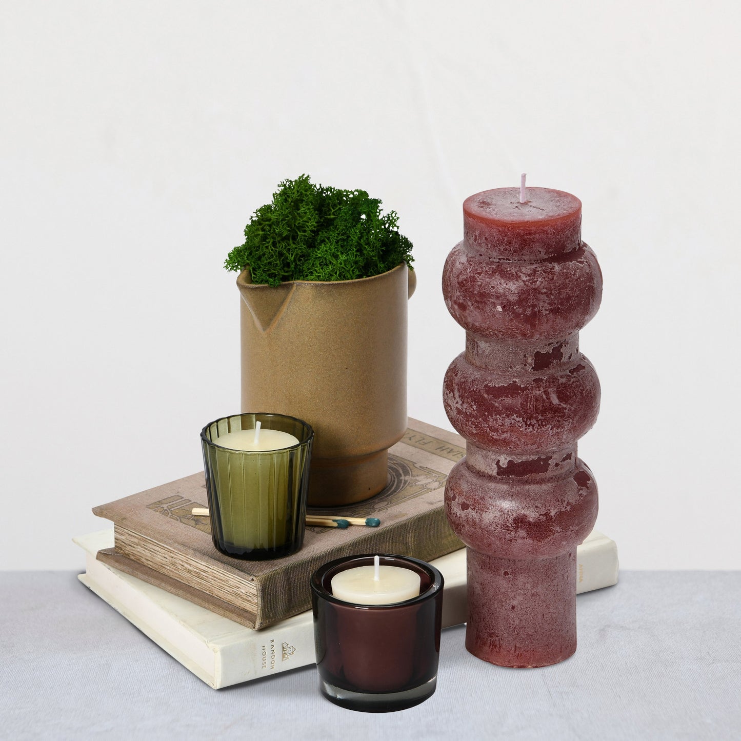 Cranberry Large Totem Pillar Candle
