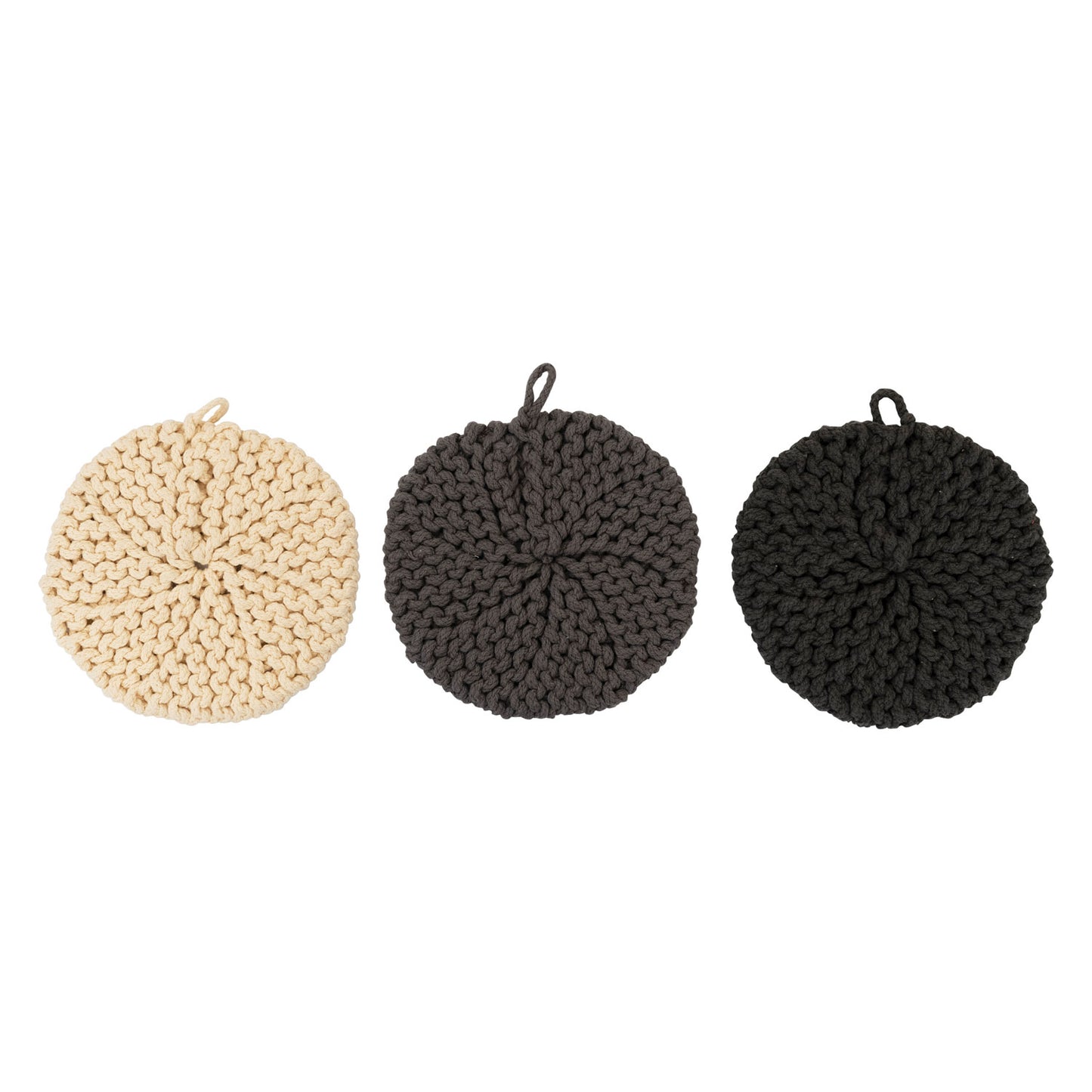 Round Crochet Potholders