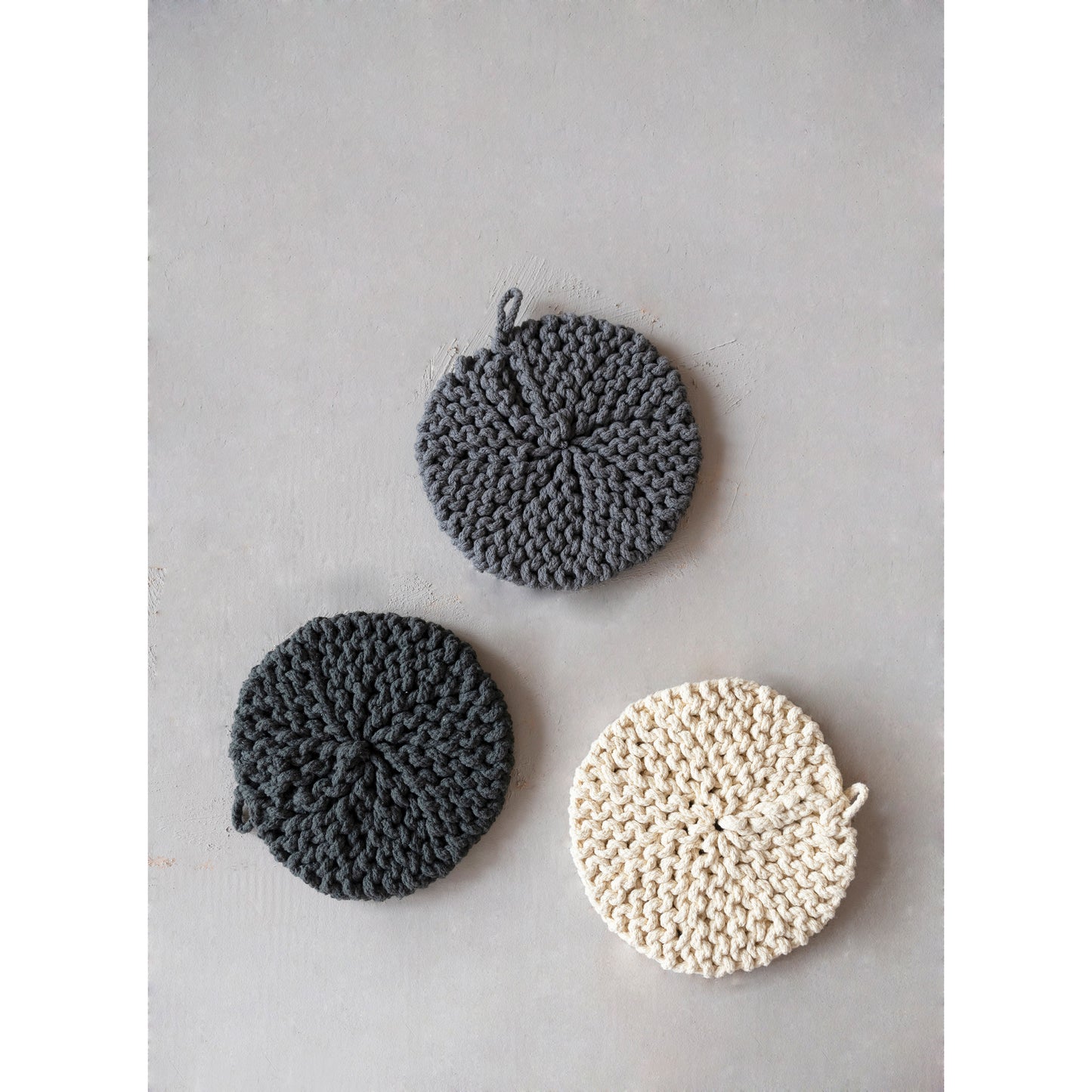 Round Crochet Potholders