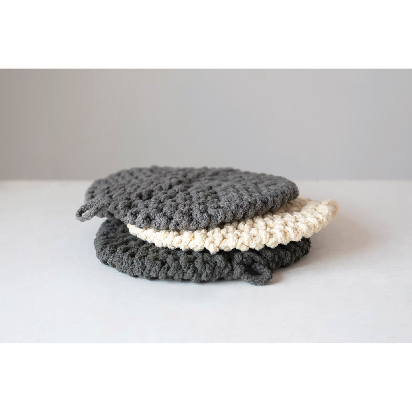 Round Crochet Potholders