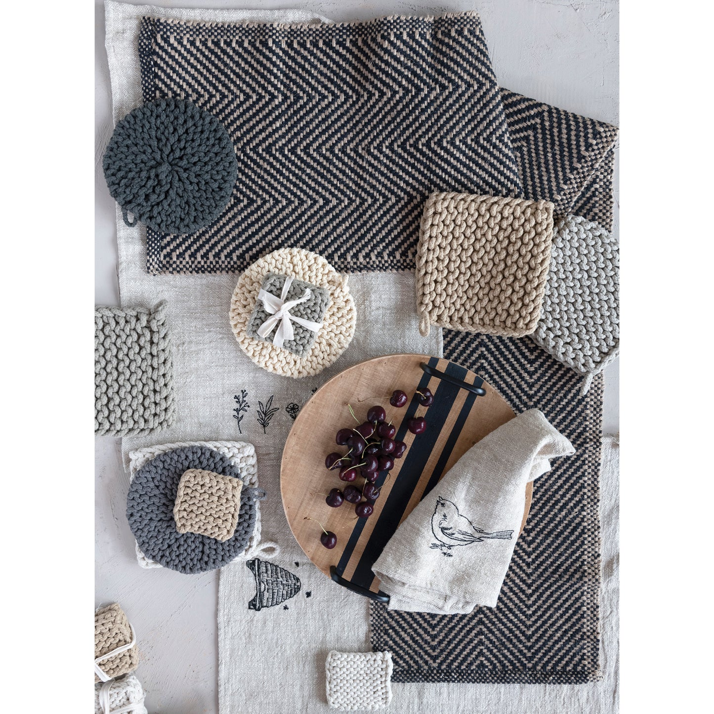 Round Crochet Potholders