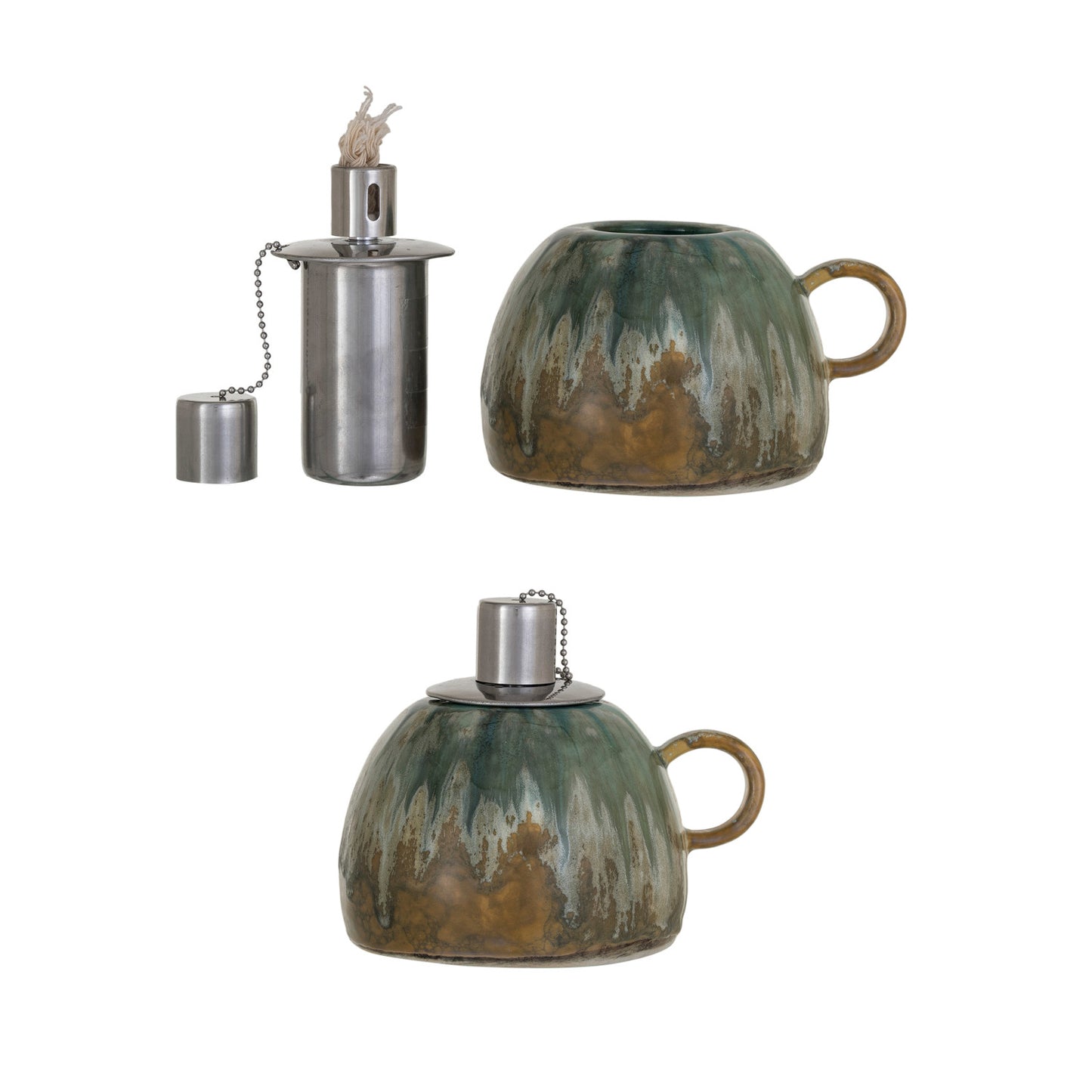 Stoneware Oil Lamp