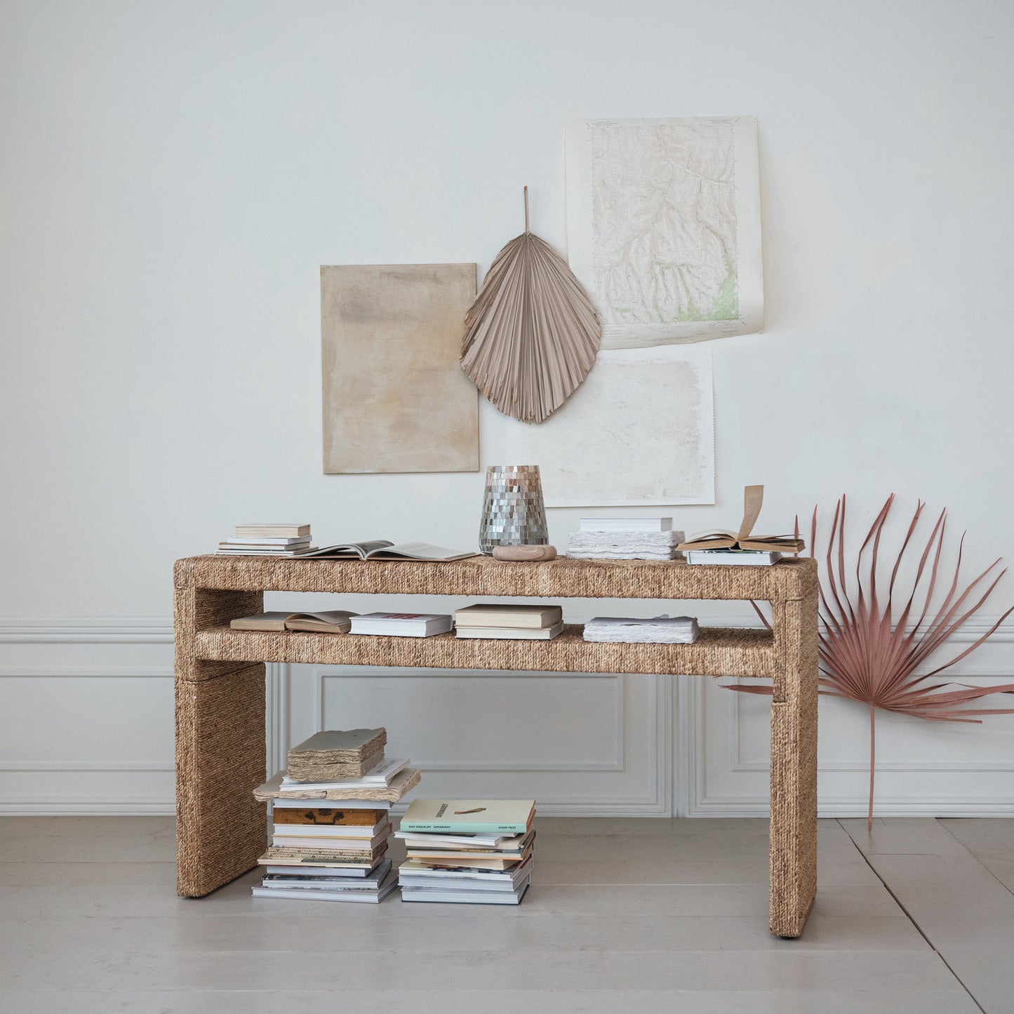Water Hyacinth Console Table