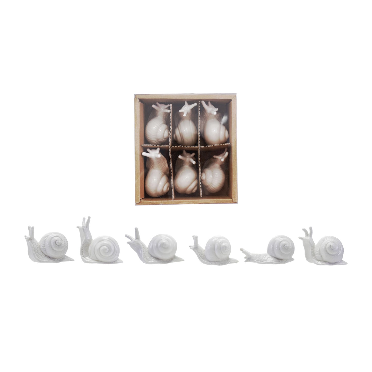 Stoneware Snails Set