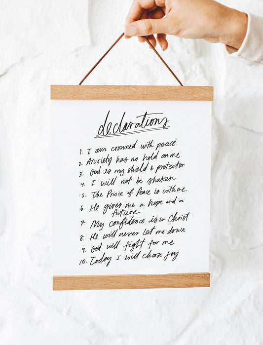 Declarations Hanging Banner