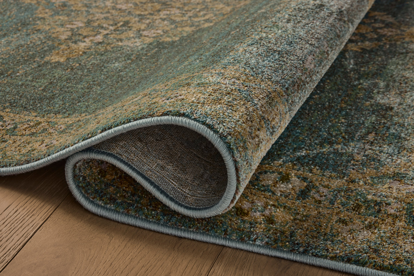 Mona Aqua/Wheat Rug