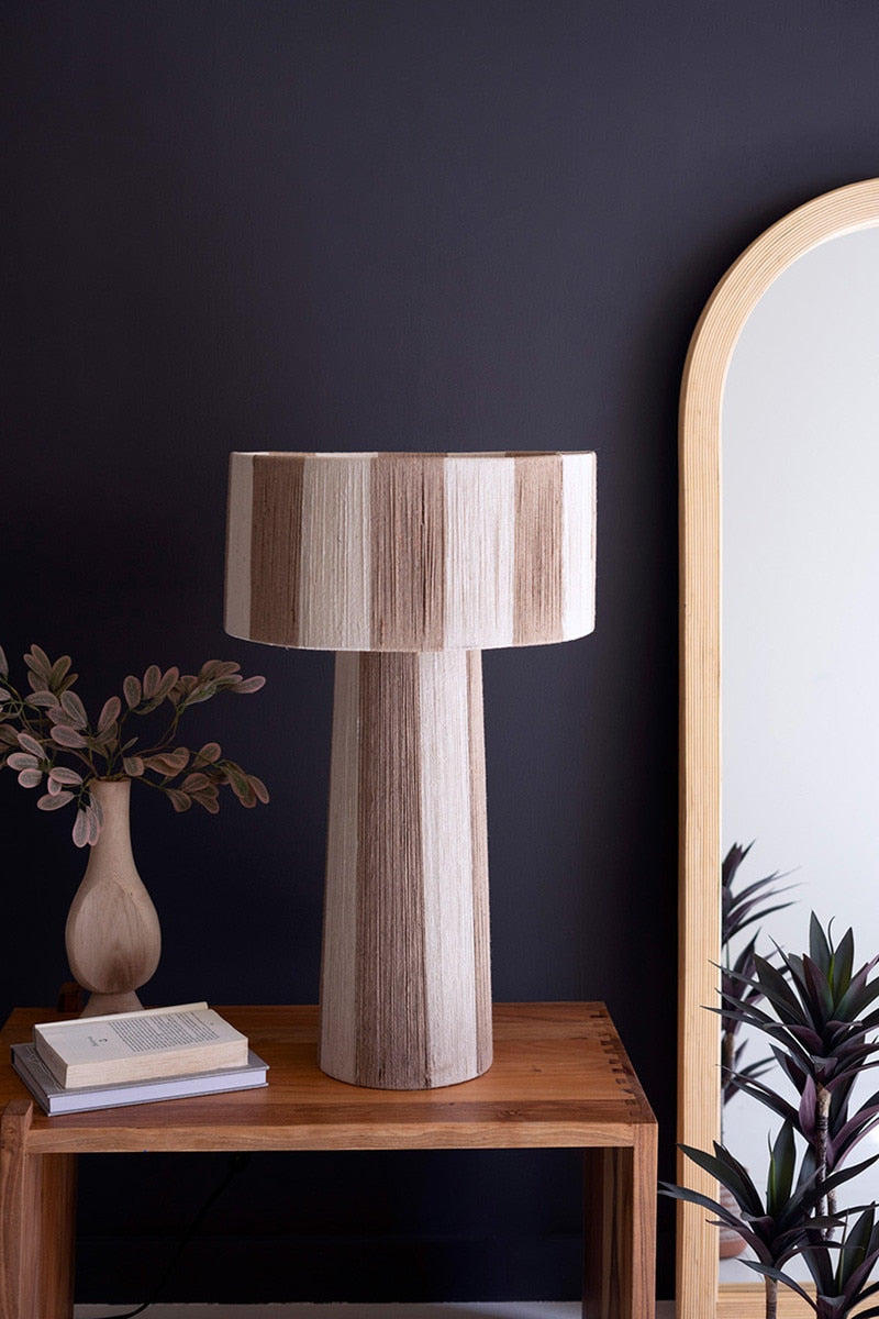 Jute Stripe Lamp