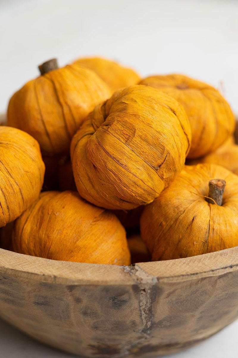 Dried Miniature Faux Pumpkins