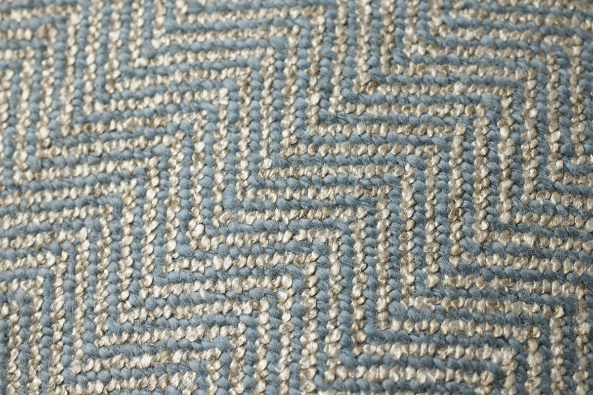 Blue Herringbone Pillow