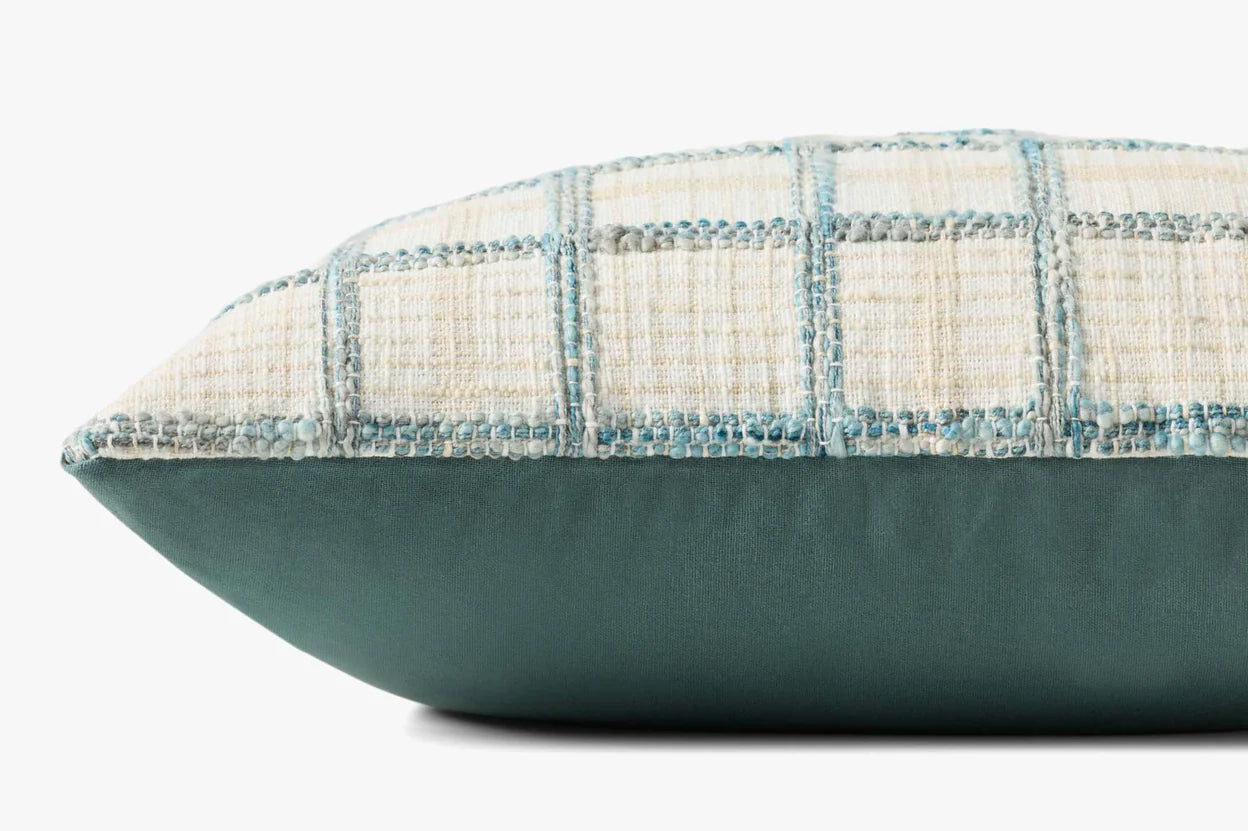 Norman Ivory Blue Pillow