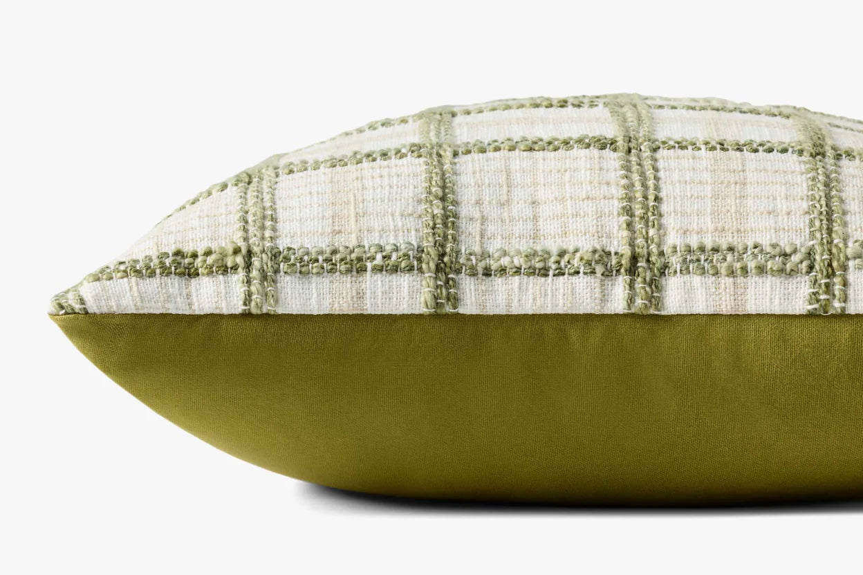 Norman Ivory Green Pillow