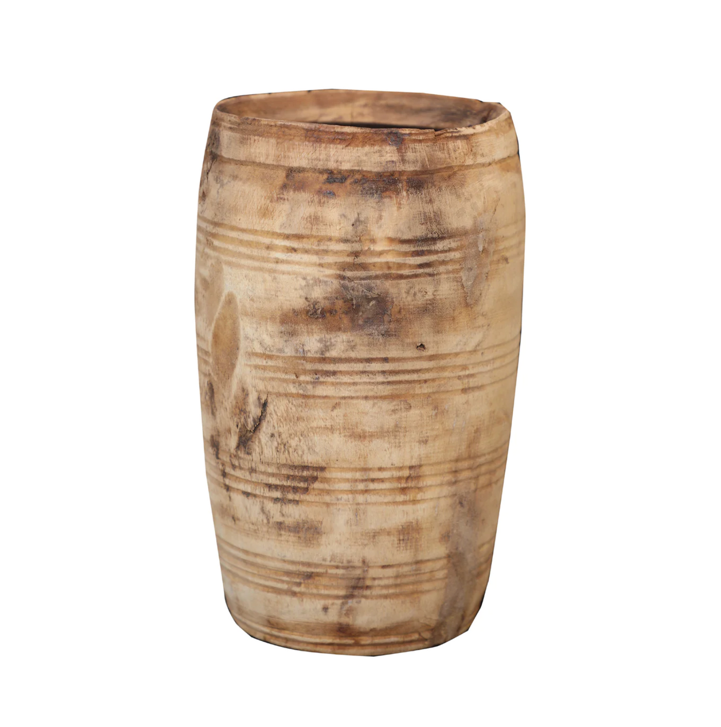 Vintage Wood Vessel