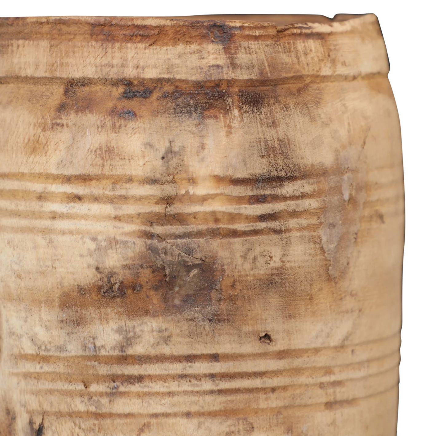 Vintage Wood Vessel