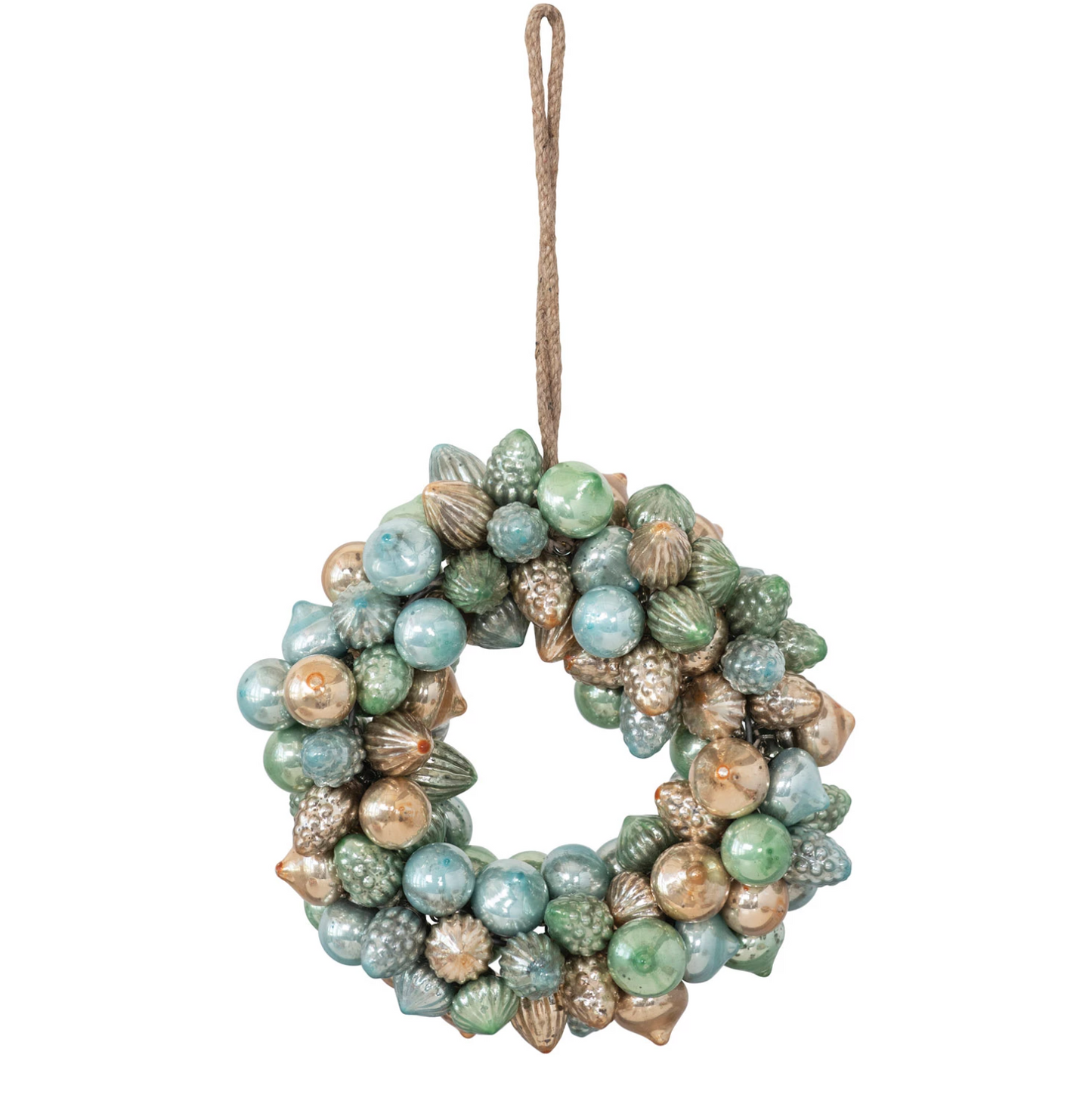 Mercury Glass Ornament Wreath
