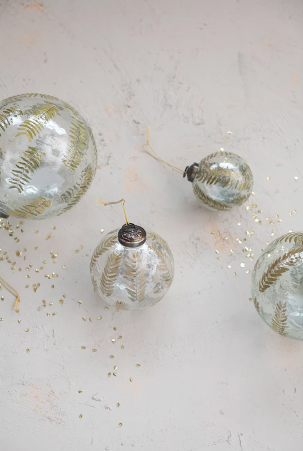 Blown Glass Botanical Ornament