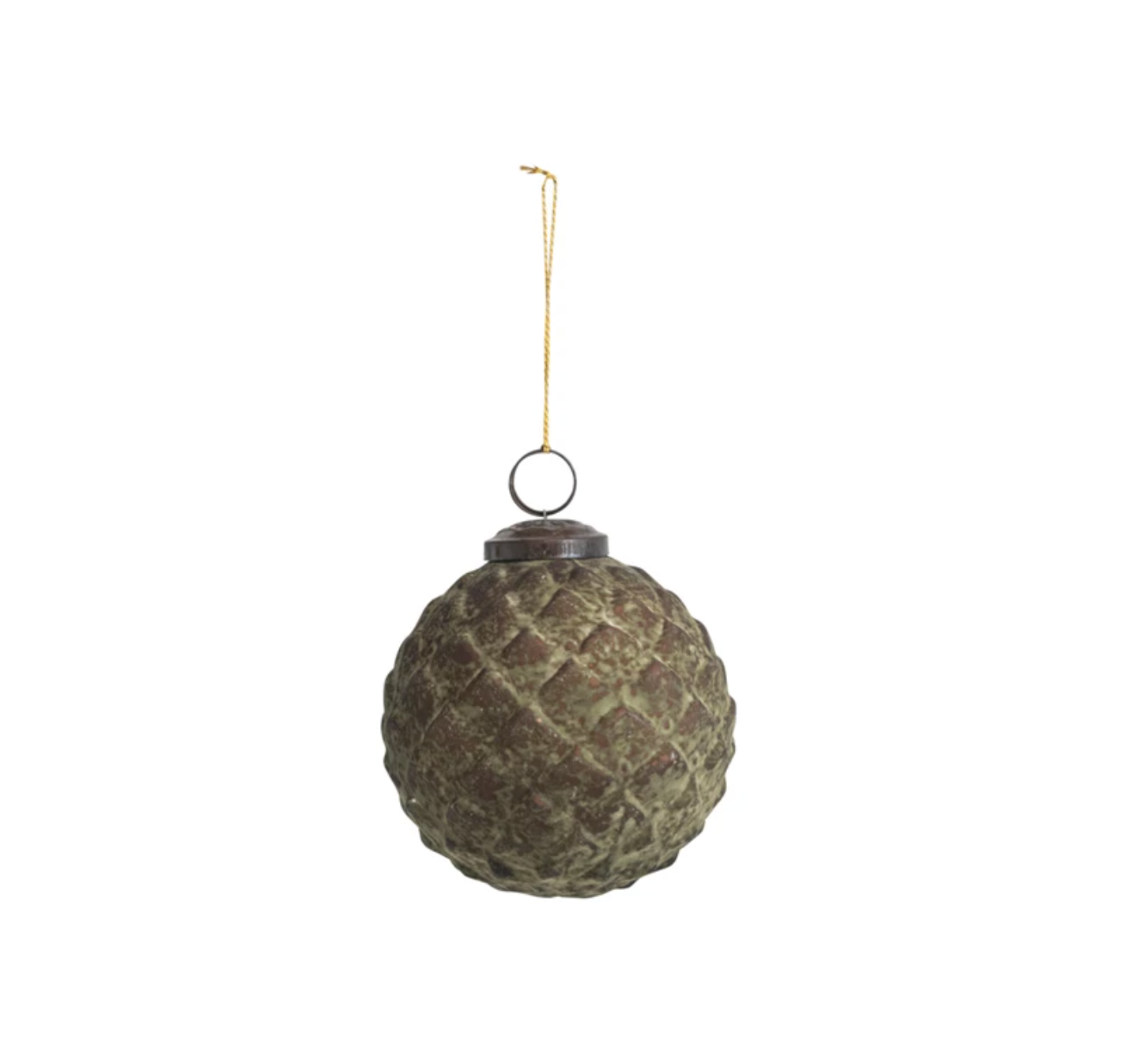 Patina Glass Ornament