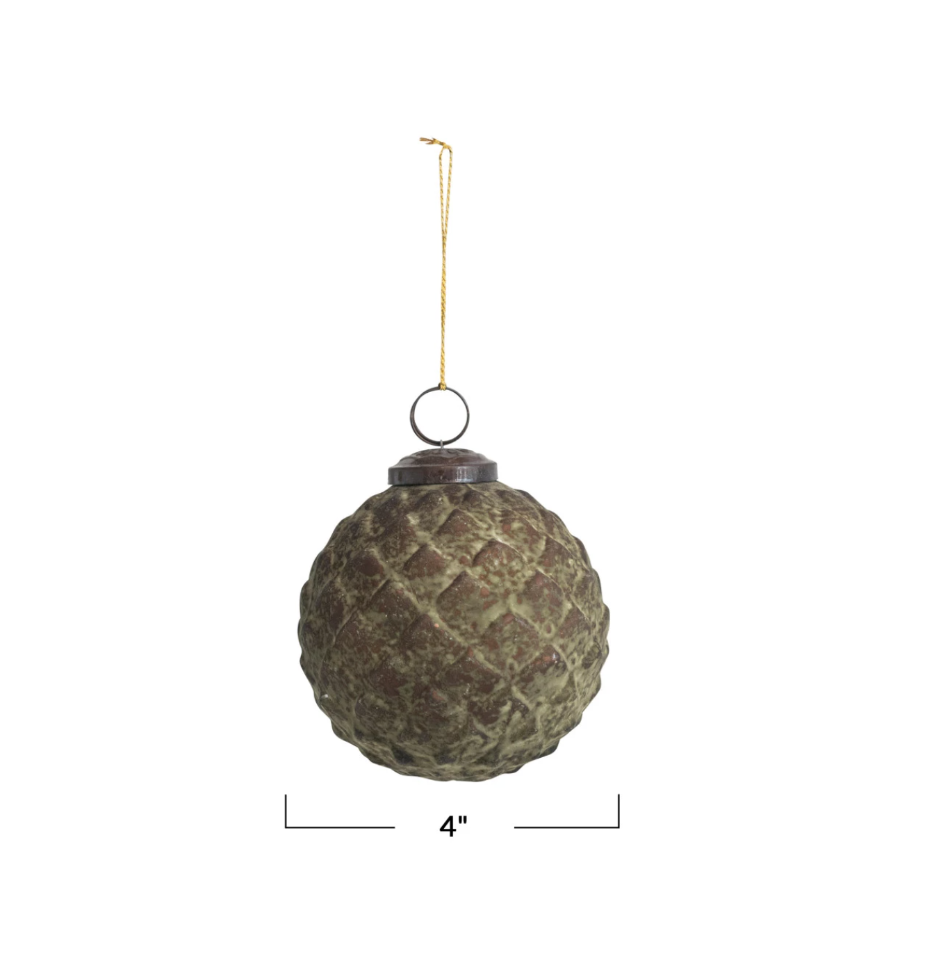 Patina Glass Ornament