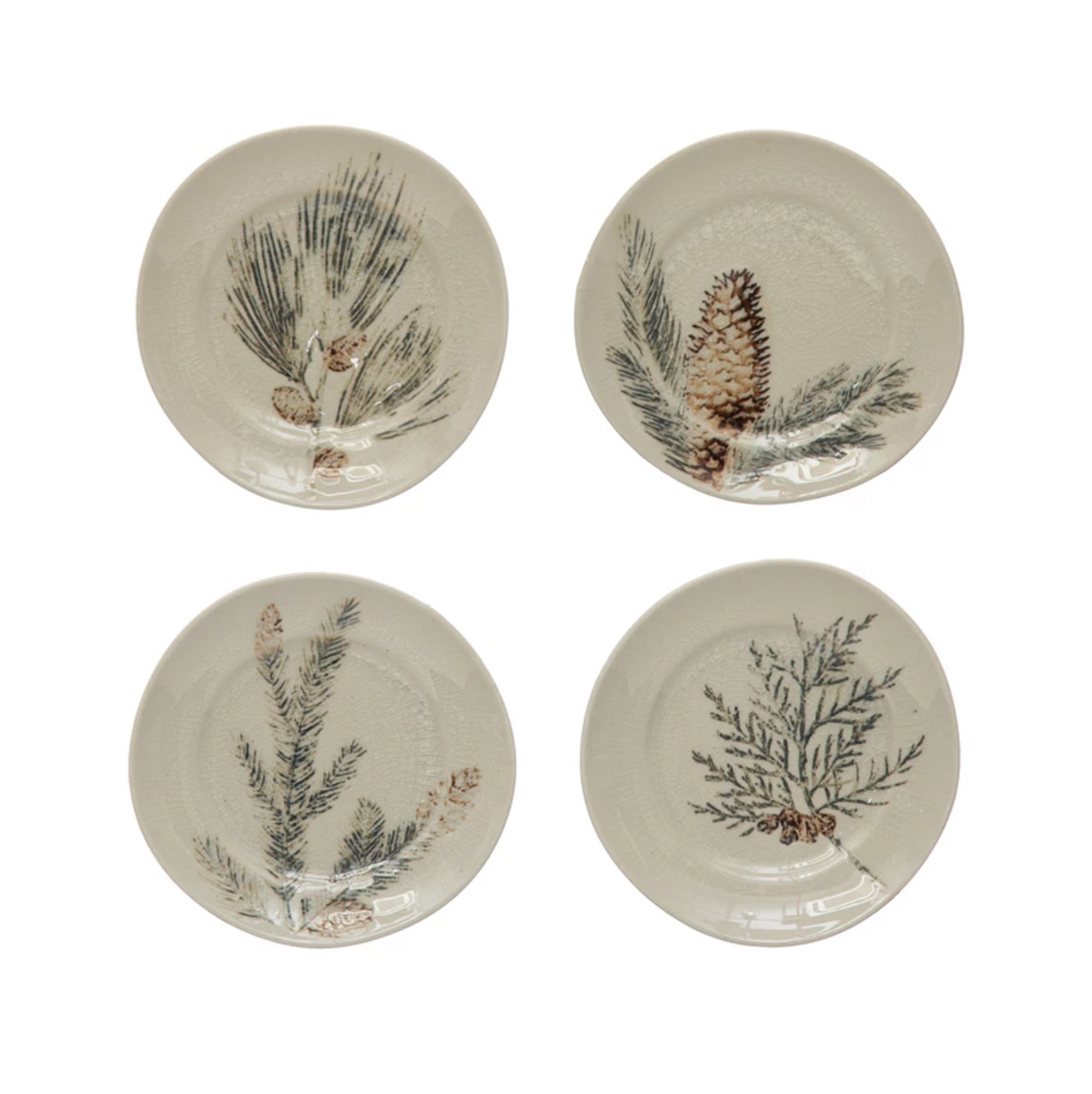 Evergreen Stoneware Mug and Saucer Set