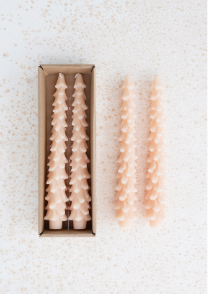 Large Unscented Tree Shaped Taper Candle