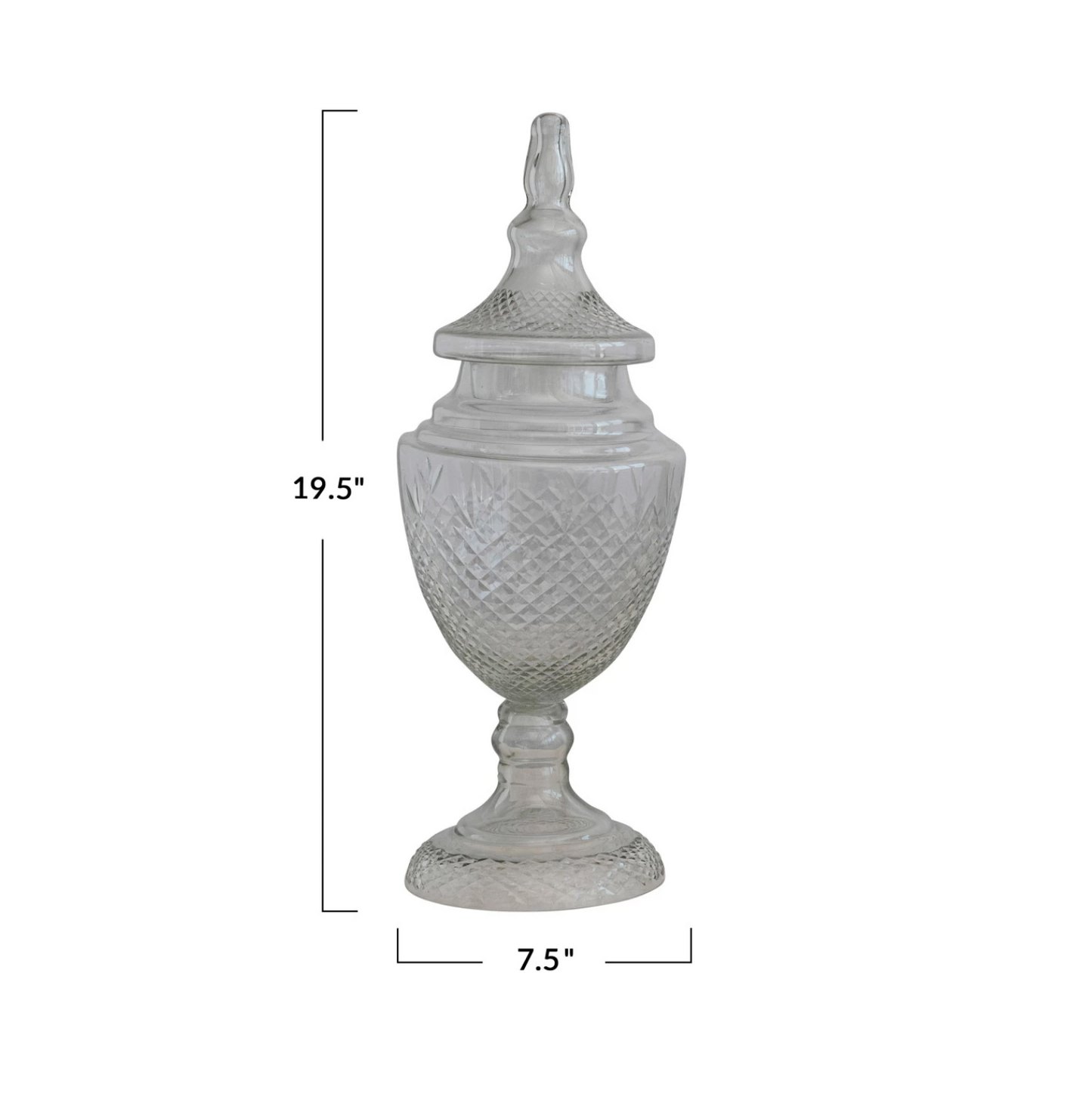 Cut Glass Apothecary Jar
