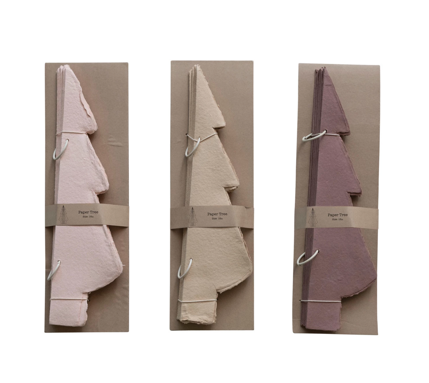 Recycled Paper Folding Trees