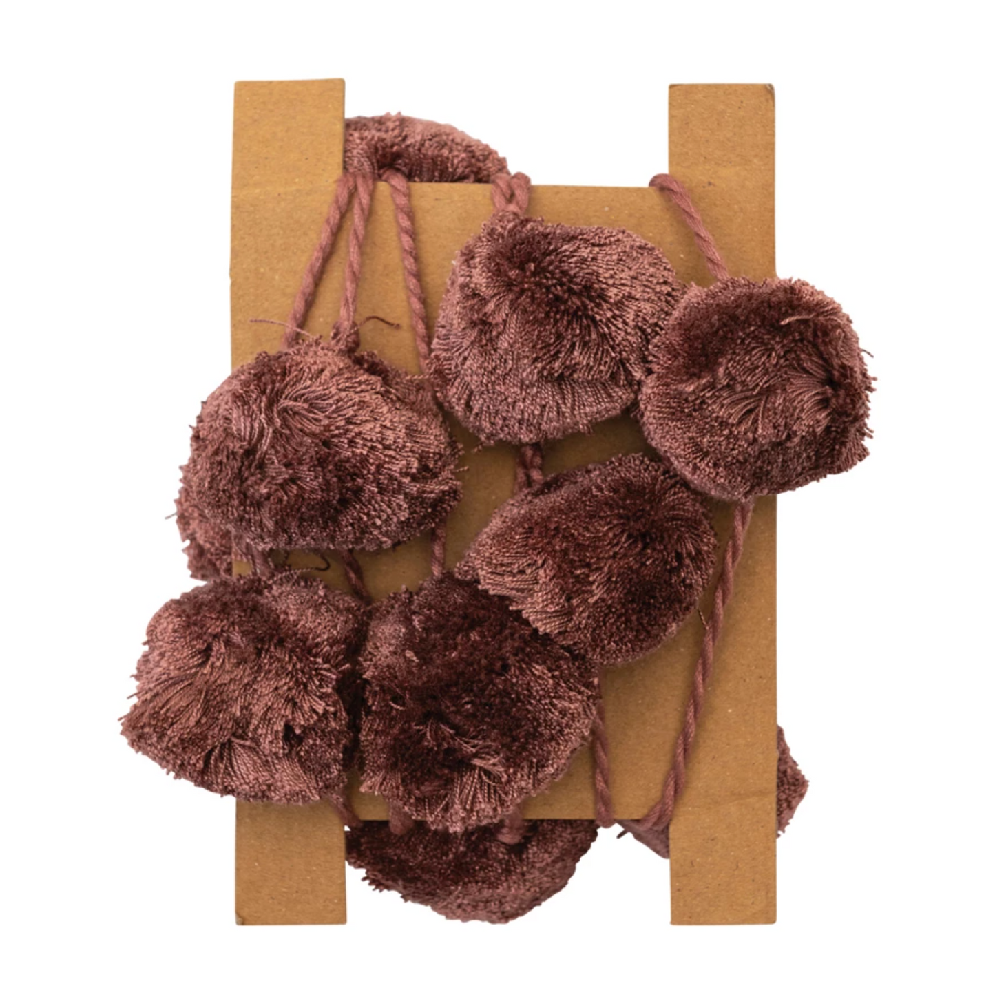 Plum Pom Pom Garland