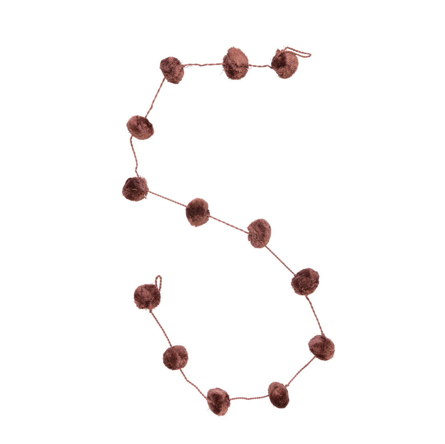 Plum Pom Pom Garland