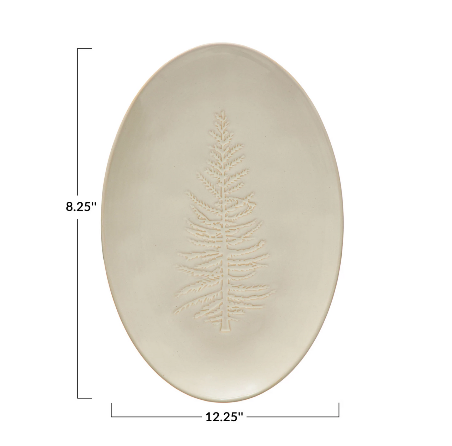 Debossed Tree Platter